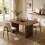HOMAIRE Extendable Walnut Dining Table 140-200cm 5
