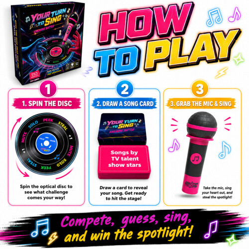 Grabthemic Battle Karaoke Game With Interactive Microphone Suitable For Party 1