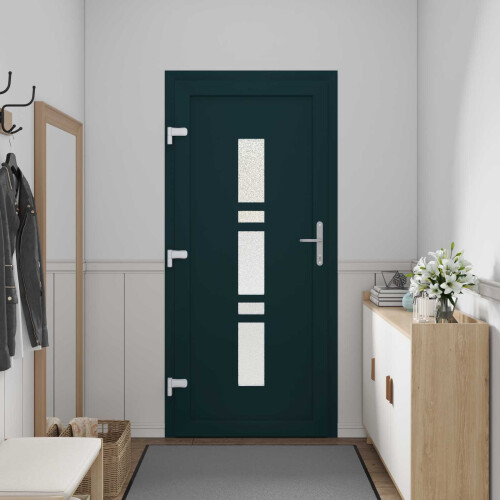 VidaXL vidaXL Vordertür 98 x 200 cm PVC Anthrazit 2