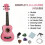 21" Soprano Beginners Ukulele with Gig Bag, Felt Pick & Spare Strings 6
