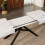 HOMAIRE Extendable White Marble Dining Table 6