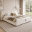 HOMAIRE 6FT Super King Ottoman Storage Bed Beige 6