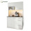 HOMAIRE White Sideboard with USB & LED Light 1