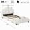 HOMAIRE 3FT Bouclé Petal Bed Cream White 2