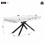 HOMAIRE Extendable White Marble Dining Table 2