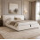 HOMAIRE 6FT Super King Ottoman Storage Bed Beige 4