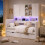 HOMAIRE Kids Storage Bed 90x190cm White 6