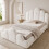 HOMAIRE 3FT Bouclé Petal Bed Cream White 4