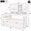 HOMAIRE Kids Storage Bed 90x190cm White 2