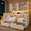 HOMAIRE Kids Storage Bed 90x190cm White 3