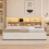 HOMAIRE 3FT Extendable Velvet Sofa Bed Beige 5