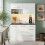 HOMAIRE White Sideboard with USB & LED Light 5