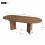 HOMAIRE Walnut Oval Extendable Dining Table 2