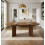 HOMAIRE Walnut Oval Extendable Dining Table 3