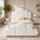 HOMAIRE 3FT Velvet Bed Frame Beige 90x190cm 6