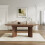 HOMAIRE Walnut Oval Extendable Dining Table 5