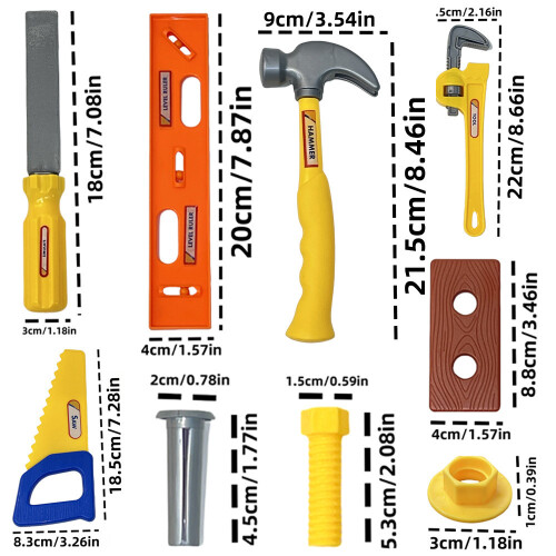 (30pcs)Simulation Childrens Fixing Tool Kit With 10 20 Or 30 Pieces For Diy Play And Learning 2