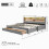 HOMAIRE 3FT Extendable Velvet Sofa Bed Grey 2