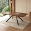 HOMAIRE Extendable Walnut Dining Table 160-240cm 5