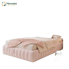 HOMAIRE Kids Ottoman Bed Pink Velvet 90x190cm