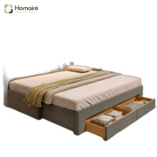 HOMAIRE 3FT Extendable Velvet Sofa Bed Grey