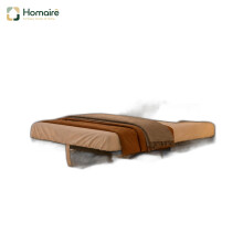 HOMAIRE 3FT Ottoman Bed Frame Beige Velvet