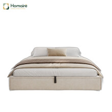HOMAIRE 6FT Super King Ottoman Storage Bed Beige