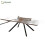 HOMAIRE Extendable Walnut Dining Table 160-240cm 1