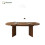 HOMAIRE Walnut Oval Extendable Dining Table 1