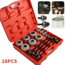 Kit d'outils de montage et démontage de 28 pièces, extracteur de roulements et bagues pour réparation automobile, acier au carbone