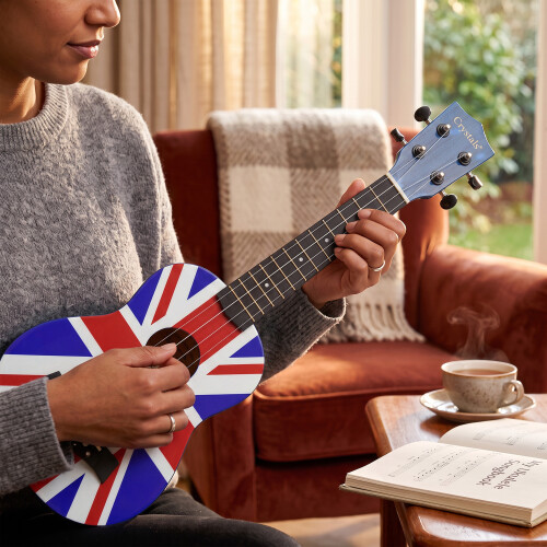 21" Soprano Beginners Ukulele with Gig Bag, Felt Pick & Spare Strings 2