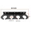 Supporto per Microfono A 4 Slot, Rack da Parete e Staffa Organizer per Microfoni Cablati e Wireless, con Filettatura da 3/8 7