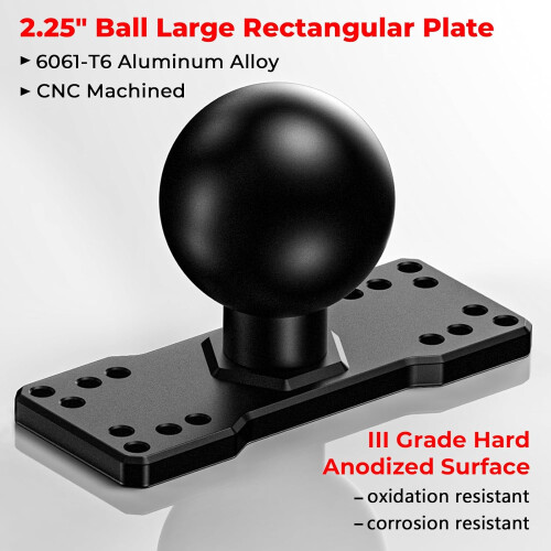 Suporte para Sonda de Pesca - RNCYN - Bola de 2,25 polegadas - Suporte Universal - Alumínio 6061 - TPU - R21-225 2