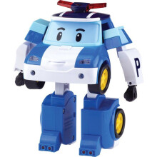 Figurine Roboter Hubschrauber 10 cm - Silverlit – Robocar Poli – Transformierbares Fahrzeug Poli 2-in-1