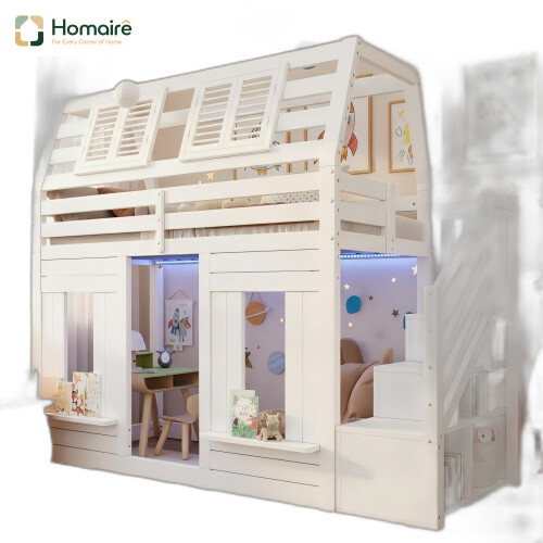 HOMAIRE White Pine Kids Bunk Bed 90x190cm