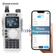 TIDRADIO TD-H8, Radio portable bidirectionnelle, 10W, Écran couleur 1.77 pouces, Batterie 2500mAh, Transparent