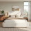 HOMAIRE 5FT King Ottoman Storage Bed Cream White 3