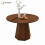 HOMAIRE 47" Round Walnut Dining Table 1
