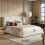 HOMAIRE 6FT Super King Ottoman Storage Bed Cream 3