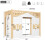 HOMAIRE Children's Loft Bed 90x190cm White 2