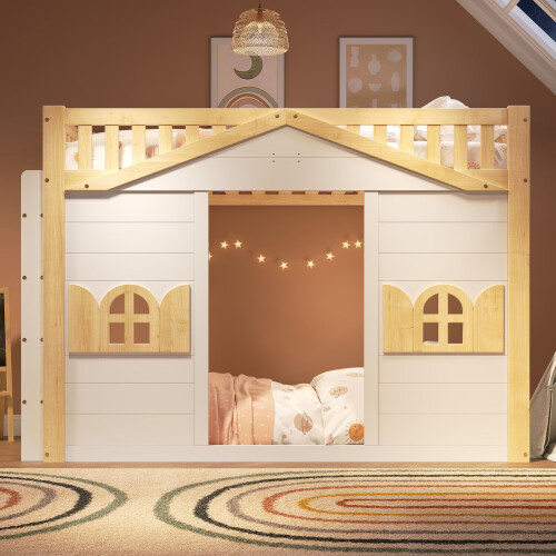 HOMAIRE Children's Loft Bed 90x190cm White 2
