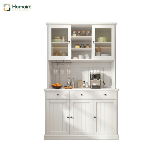 HOMAIRE White Tall Kitchen Cabinet 120x40x191cm