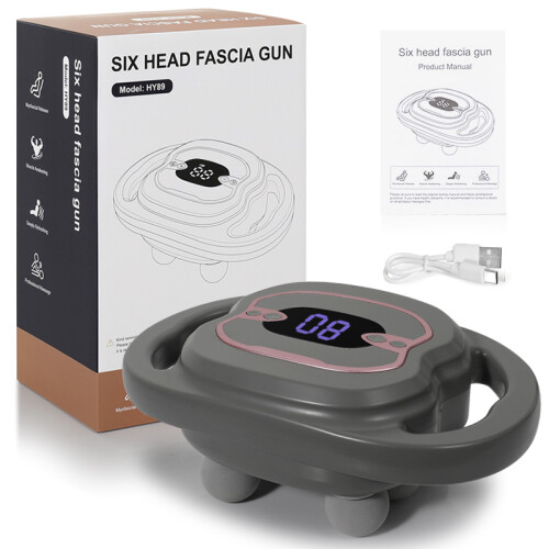 Πιστόλι μασάζ - RNCYN - 6 εναλλάξιμες κεφαλές - Βαθύ μασάζ
