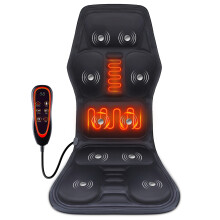 Cuscino massaggiante riscaldato RNCYN - Vibrante - 9 modalità - 3 livelli di calore - Corpo intero - 10 motori - 118x52 cm