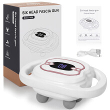 Pistolet de massage - RNCYN - Rechargeable - 6 têtes interchangeables - 9 modes d'intensité