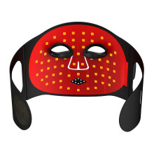 LED-Lichttherapiemaske - RNCYN - Rotlichttherapie - Silikon - Schwarz - Bestrahlungsstärke 45 mW/cm²