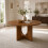 HOMAIRE 47" Round Walnut Dining Table 6