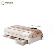 HOMAIRE Daybed Sofa Bed with Trundle Beige Pink