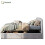 HOMAIRE 3FT Grey Velvet Ottoman Daybed 1