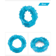Hundekauspielzeug - Phoesky - Gummi - Interaktiv - Ring - Blau - 13 x 13 x 4 cm - Geeignet für Hunde